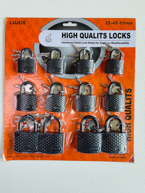 Color Plastic Cover Iron Padlock